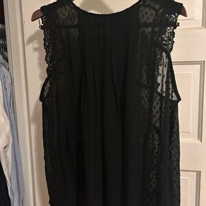 Lucky Brand Elegant Black Sleeveless Top